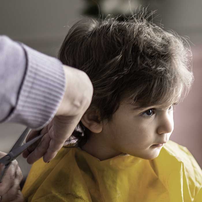 child haircut